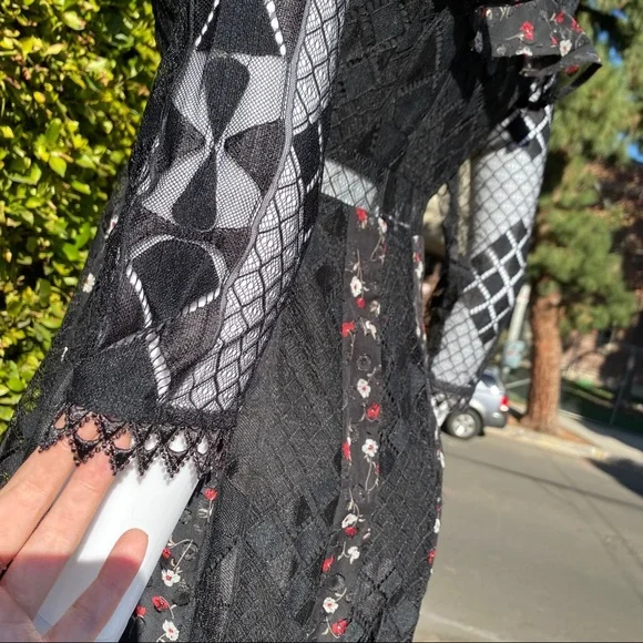 FOXIEDOX Josefine Lace & Clip Dot Cocktail Dress - Picture 14 of 14